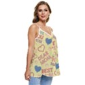 Love Mom Happy Mothers Day I Love Mom Graphic Pattern Casual Spaghetti Strap Chiffon Top View3