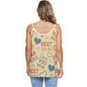 Love Mom Happy Mothers Day I Love Mom Graphic Pattern Casual Spaghetti Strap Chiffon Top View4