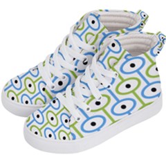 Geometric Pattern Eye Pattern Eyes Eye Print Kids  Hi-top Skate Sneakers by Ravend