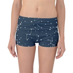 Constellation Stars Art Pattern Design Wallpaper Reversible Boyleg Bikini Bottoms by Ravend