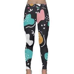 Art Patterns Design Wallpaper Background Print Classic Yoga Leggings by Ravend