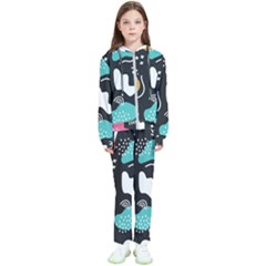 Art Patterns Design Wallpaper Background Print Kids  Tracksuit by Ravend