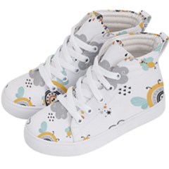 Art Pattern Design Wallpaper Background Print Kids  Hi-top Skate Sneakers by Ravend