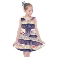 Magicians  Choice Mushroom Spellcharms Kids  Summer Dress by GardenOfOphir