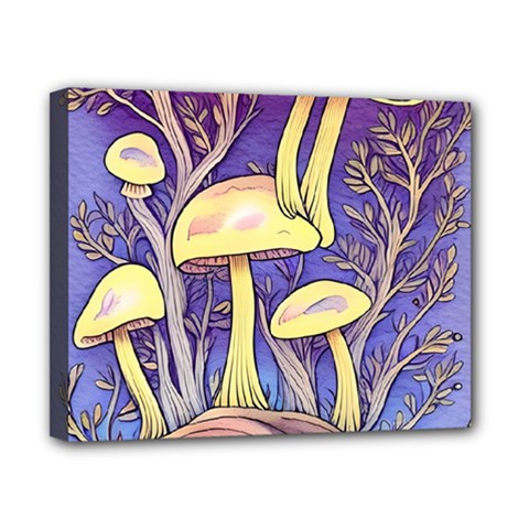 Glamour And Enchantment In Every Color Of The Mushroom Rainbow Canvas 10  X 8  (stretched) by GardenOfOphir