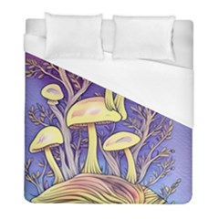 Glamour And Enchantment In Every Color Of The Mushroom Rainbow Duvet Cover (full/ Double Size) by GardenOfOphir