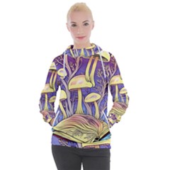 Glamour And Enchantment In Every Color Of The Mushroom Rainbow Women s Hooded Pullover by GardenOfOphir