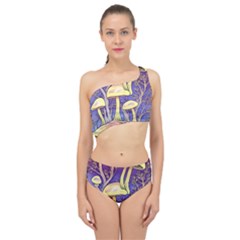 Glamour And Enchantment In Every Color Of The Mushroom Rainbow Spliced Up Two Piece Swimsuit by GardenOfOphir