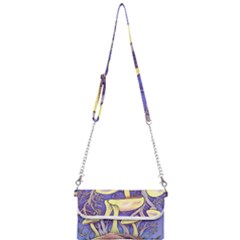 Glamour And Enchantment In Every Color Of The Mushroom Rainbow Mini Crossbody Handbag by GardenOfOphir