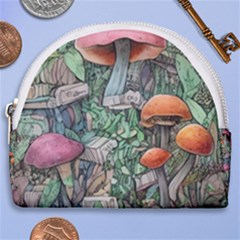 Mushroom Mojo For All Your Magic Spells Horseshoe Style Canvas Pouch by GardenOfOphir