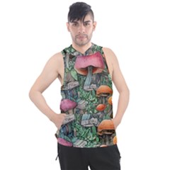 Mushroom Mojo For All Your Magic Spells Men s Sleeveless Hoodie by GardenOfOphir