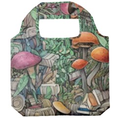 Mushroom Mojo For All Your Magic Spells Foldable Grocery Recycle Bag by GardenOfOphir