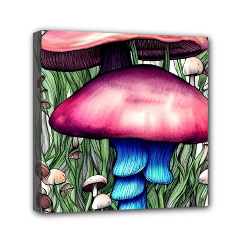 Necromancy Toadstool Mini Canvas 6  X 6  (stretched) by GardenOfOphir