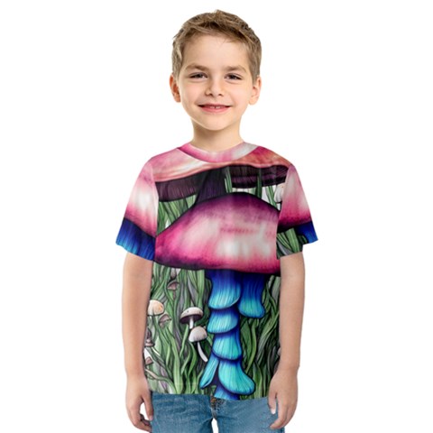 Necromancy Toadstool Kids  Sport Mesh Tee by GardenOfOphir