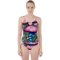 Necromancy Toadstool Cut Out Top Tankini Set by GardenOfOphir