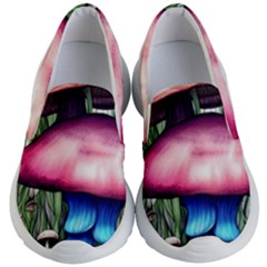 Necromancy Toadstool Kids Lightweight Slip Ons by GardenOfOphir