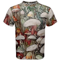 Magician s Toadstool Men s Cotton Tee by GardenOfOphir