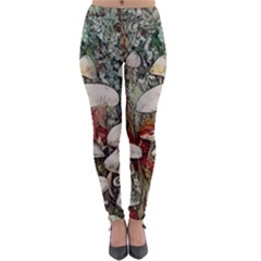 Magician s Toadstool Lightweight Velour Leggings by GardenOfOphir