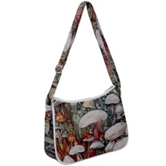 Magician s Toadstool Zip Up Shoulder Bag by GardenOfOphir