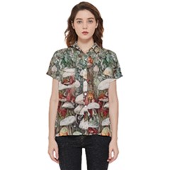 Magician s Toadstool Short Sleeve Pocket Shirt by GardenOfOphir