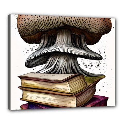 Conjurer s Toadstool Canvas 24  X 20  (stretched) by GardenOfOphir