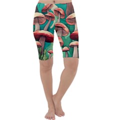 Sorcery Toadstool Cropped Leggings  by GardenOfOphir