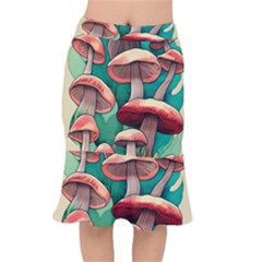 Sorcery Toadstool Short Mermaid Skirt by GardenOfOphir