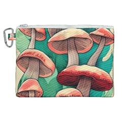 Sorcery Toadstool Canvas Cosmetic Bag (xl) by GardenOfOphir