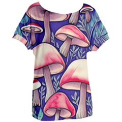 Enchanting Mushroom Enchantress Women s Oversized Tee by GardenOfOphir