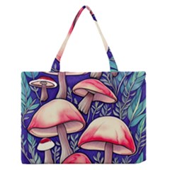 Enchanting Mushroom Enchantress Zipper Medium Tote Bag by GardenOfOphir