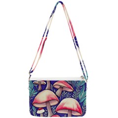 Enchanting Mushroom Enchantress Double Gusset Crossbody Bag by GardenOfOphir