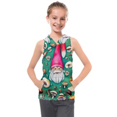 Mojo Chanterelle Glamour Kids  Sleeveless Hoodie by GardenOfOphir