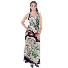 Necromantic Magician Sleeveless Velour Maxi Dress by GardenOfOphir