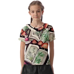 Necromantic Magician Kids  Frill Chiffon Blouse by GardenOfOphir