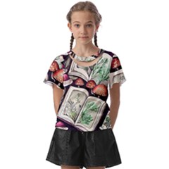 Necromantic Magician Kids  Front Cut Tee by GardenOfOphir