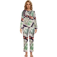 Necromantic Magician Womens  Long Sleeve Lightweight Pajamas Set