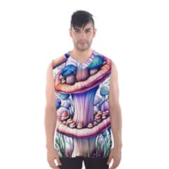 Charming Toadstool Men s Basketball Tank Top by GardenOfOphir