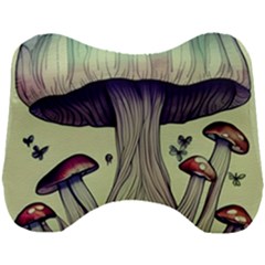 Toadstool Charm For Necromancy And Wizardry Head Support Cushion by GardenOfOphir