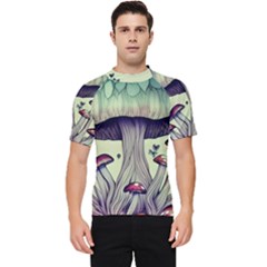 Toadstool Charm For Necromancy And Wizardry Men s Short Sleeve Rash Guard by GardenOfOphir