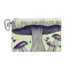 Toadstool Charm For Necromancy And Wizardry Canvas Cosmetic Bag (medium) by GardenOfOphir