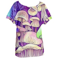 Glamourous Mushrooms For Enchantment And Spellwork Women s Oversized Tee by GardenOfOphir