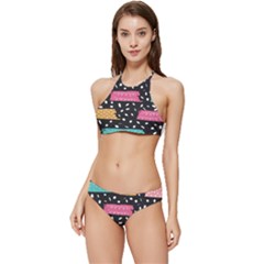 Arts Pattern Design Wallpaper Background Print Banded Triangle Bikini Set by Ravend