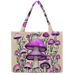 Black Magic Mushroom For Voodoo And Witchcraft Mini Tote Bag by GardenOfOphir