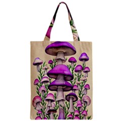 Black Magic Mushroom For Voodoo And Witchcraft Zipper Classic Tote Bag by GardenOfOphir