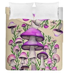 Black Magic Mushroom For Voodoo And Witchcraft Duvet Cover Double Side (queen Size) by GardenOfOphir