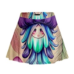 Psychedelic Mushroom For Sorcery And Theurgy Mini Flare Skirt by GardenOfOphir