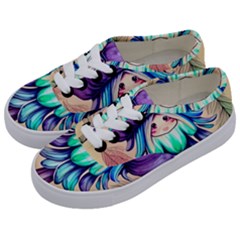 Psychedelic Mushroom For Sorcery And Theurgy Kids  Classic Low Top Sneakers by GardenOfOphir