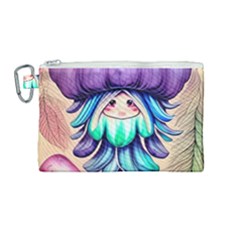 Psychedelic Mushroom For Sorcery And Theurgy Canvas Cosmetic Bag (medium) by GardenOfOphir