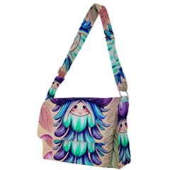 Psychedelic Mushroom For Sorcery And Theurgy Full Print Messenger Bag (l) by GardenOfOphir