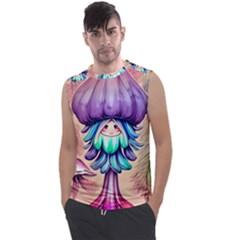 Psychedelic Mushroom For Sorcery And Theurgy Men s Regular Tank Top by GardenOfOphir